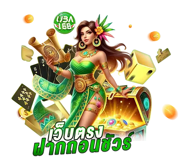สาวชุดเขียวเปิดหีบสมบัติ UBA168 เว็บตรง
